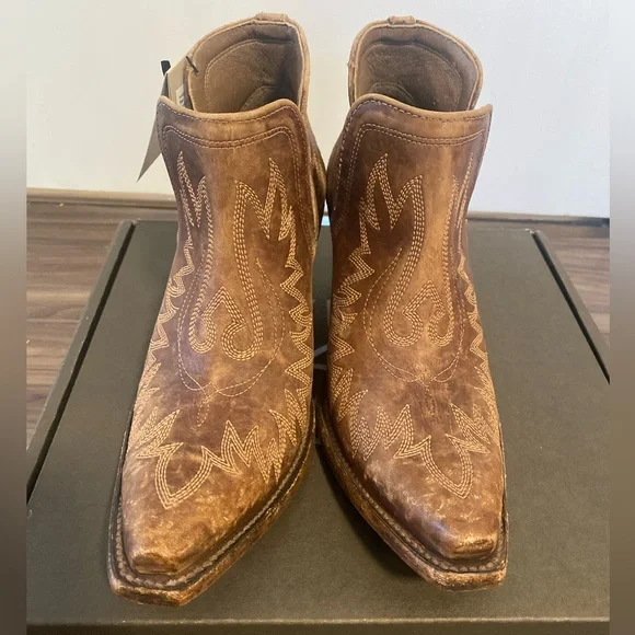 NWT! Ariat Dixon Brown Western Boots - Size 7.5 - Picture 3 of 10